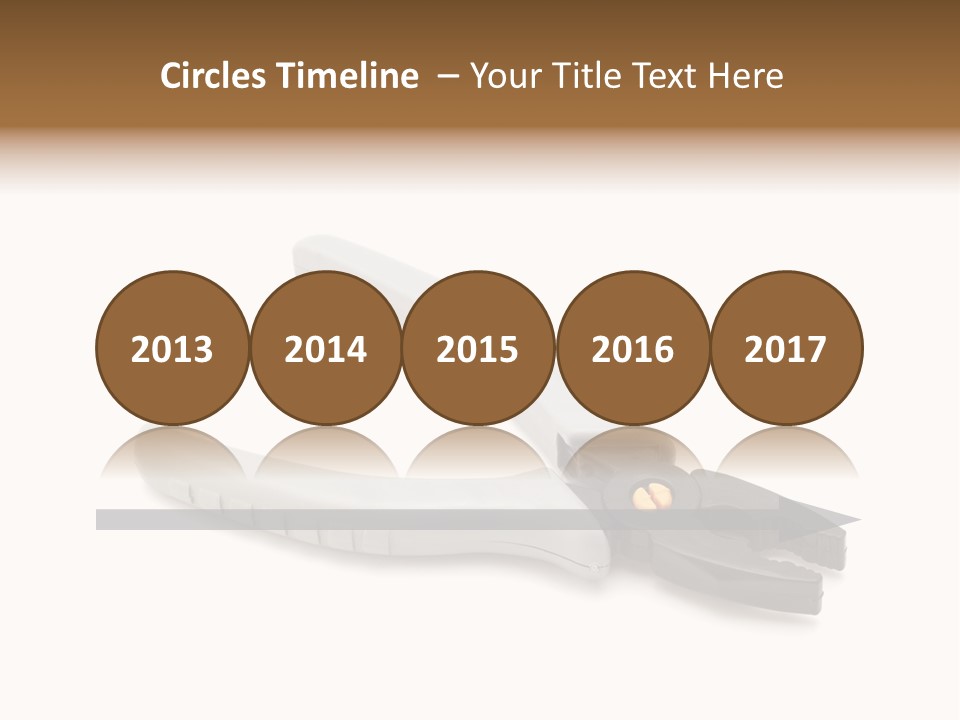 Plier White Hardware PowerPoint Template