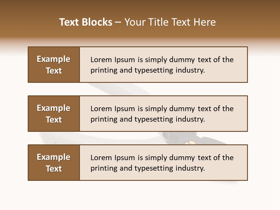 Plier White Hardware PowerPoint Template