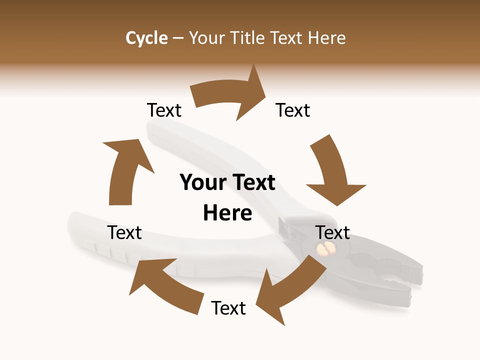 Plier White Hardware PowerPoint Template