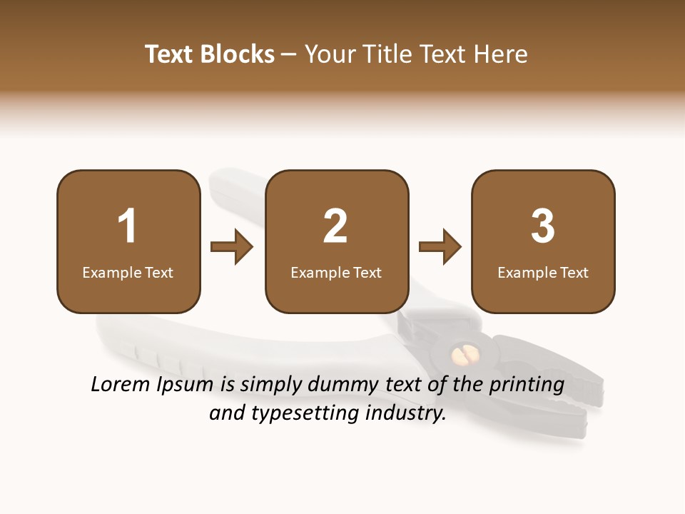 Plier White Hardware PowerPoint Template
