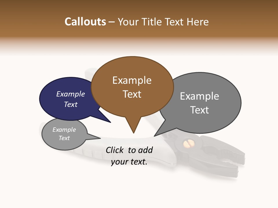 Plier White Hardware PowerPoint Template