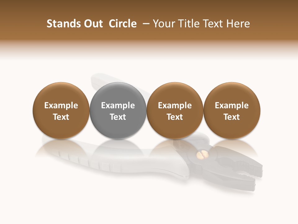 Plier White Hardware PowerPoint Template