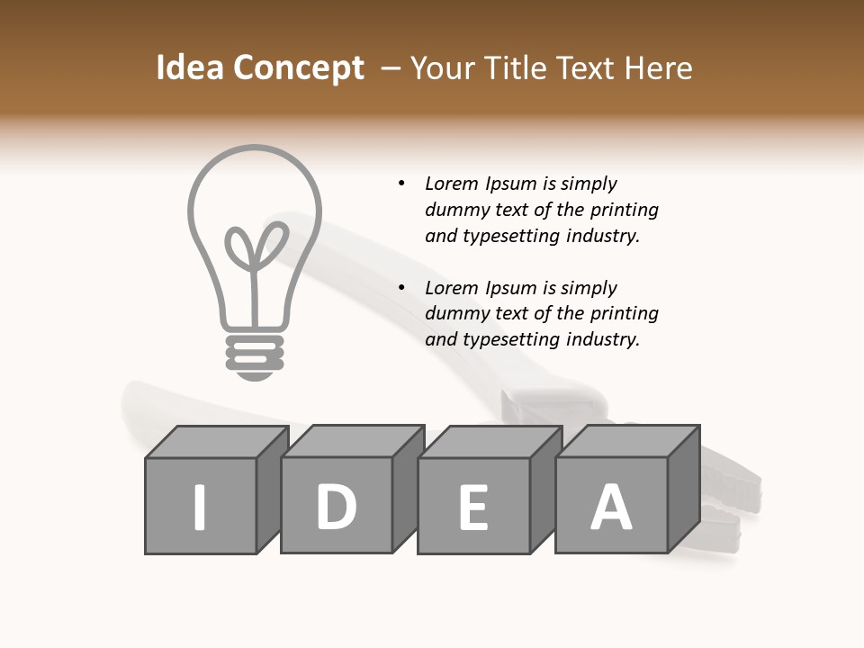 Plier White Hardware PowerPoint Template