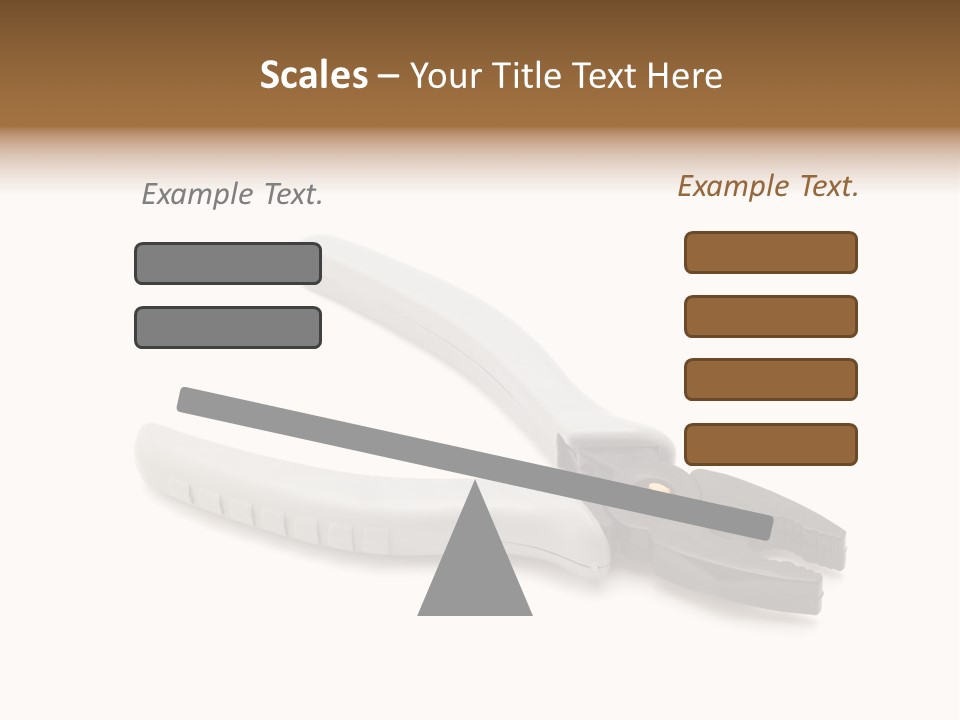 Plier White Hardware PowerPoint Template