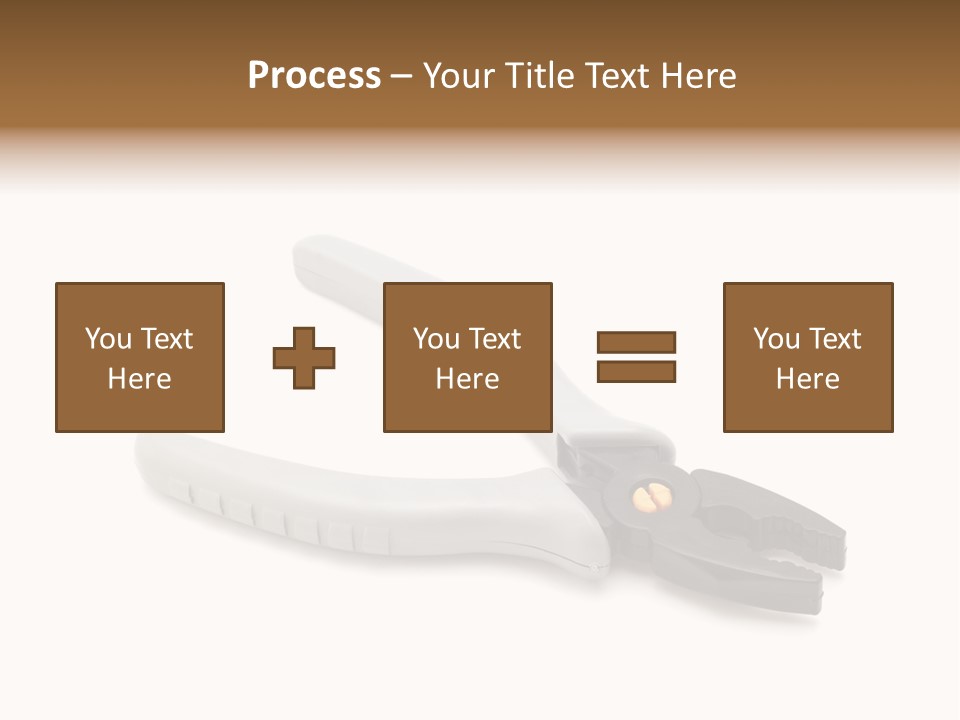Plier White Hardware PowerPoint Template