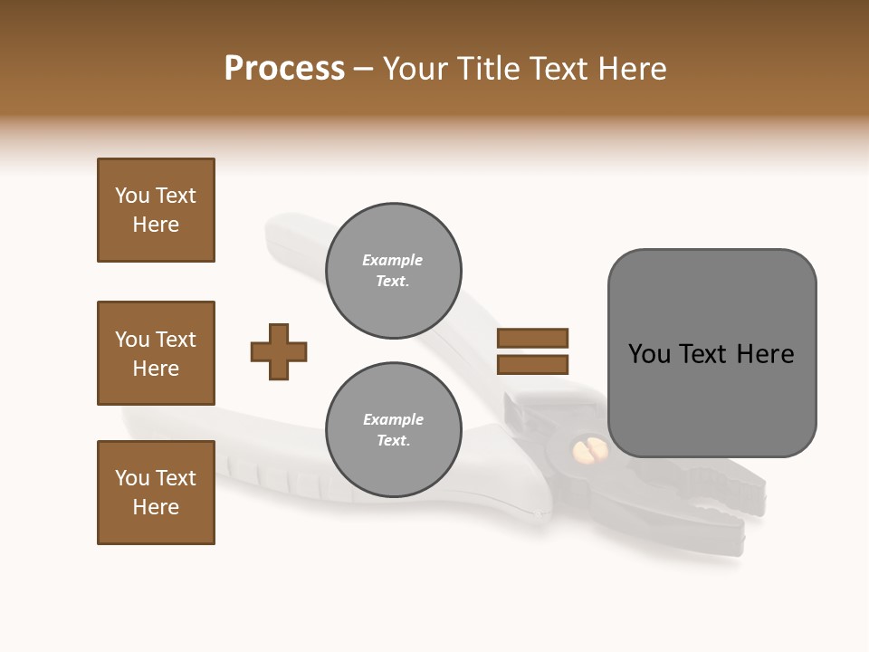 Plier White Hardware PowerPoint Template