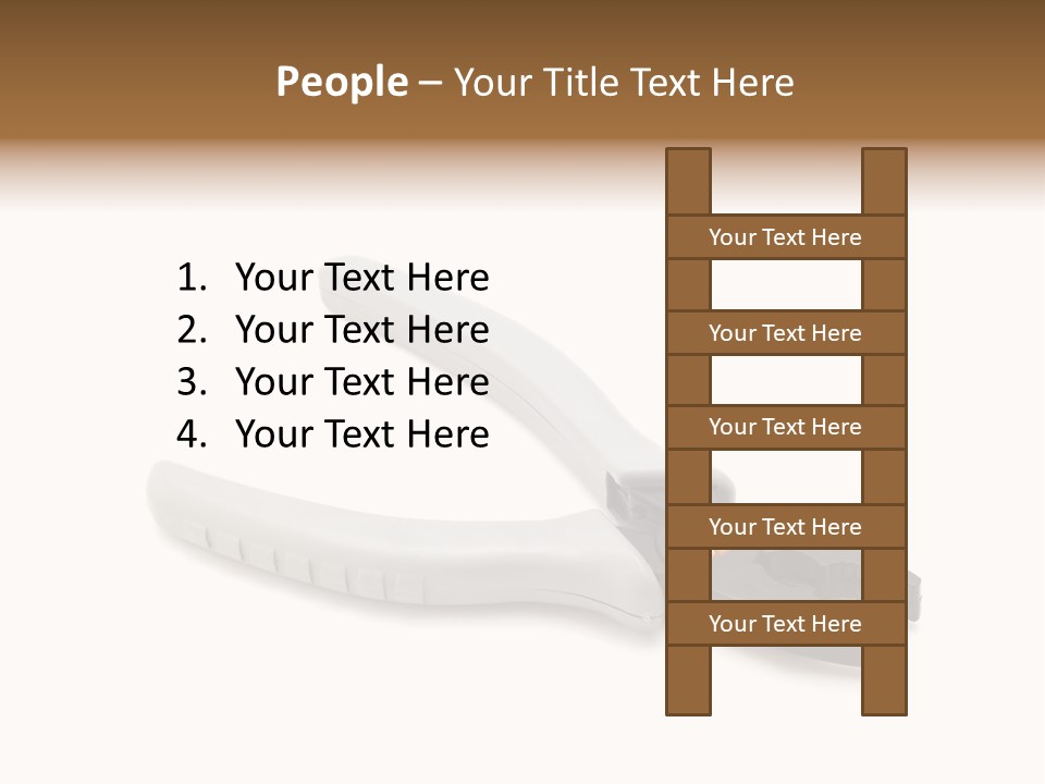 Plier White Hardware PowerPoint Template