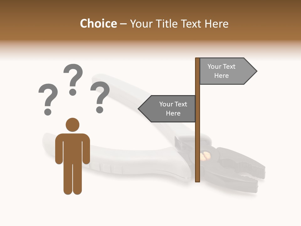 Plier White Hardware PowerPoint Template