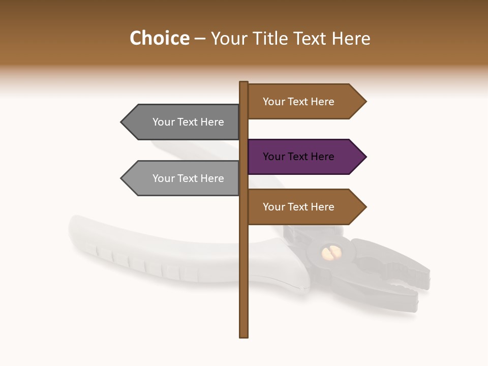 Plier White Hardware PowerPoint Template