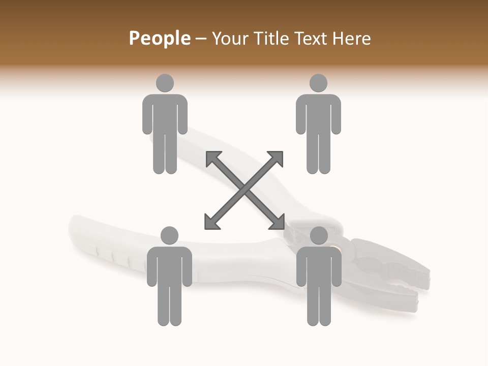 Plier White Hardware PowerPoint Template