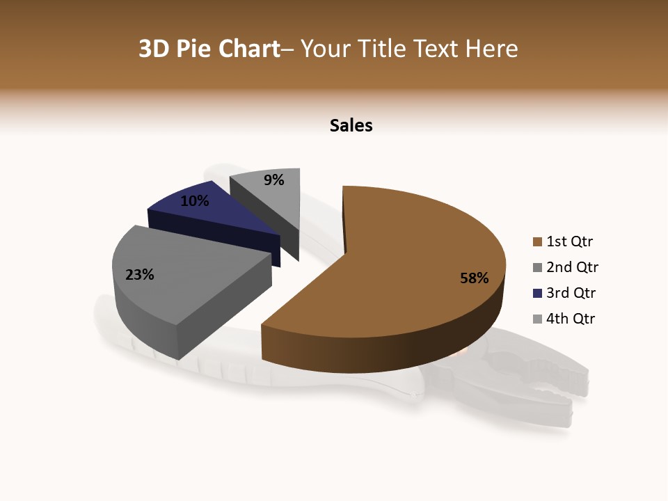 Plier White Hardware PowerPoint Template