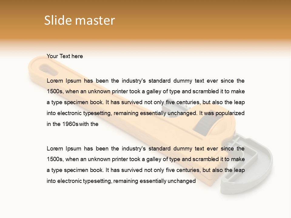 Repair Workshop Tool PowerPoint Template