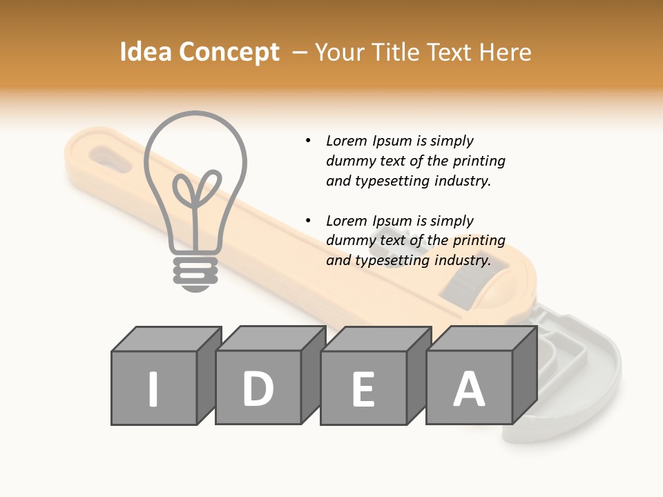 Repair Workshop Tool PowerPoint Template
