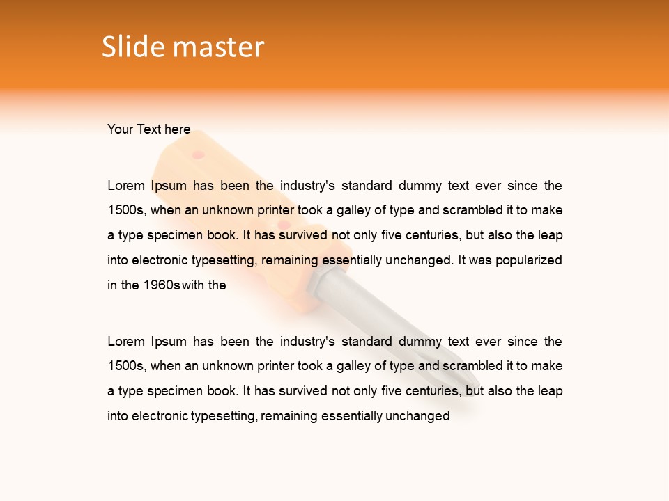 Object Repair Fix PowerPoint Template
