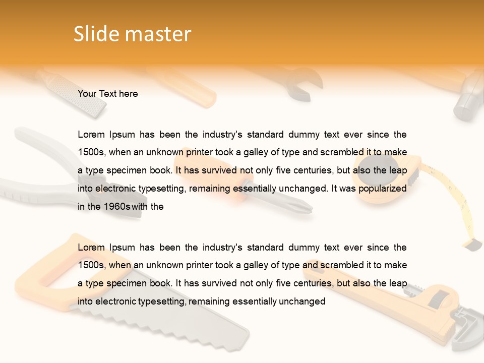 White Fix Model PowerPoint Template