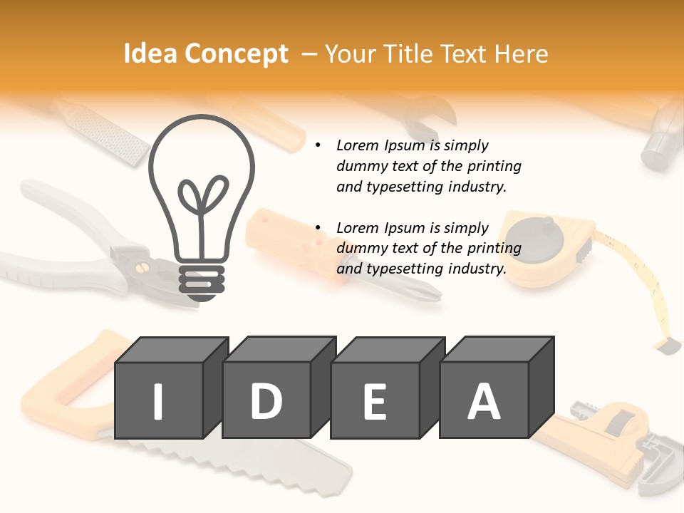 White Fix Model PowerPoint Template