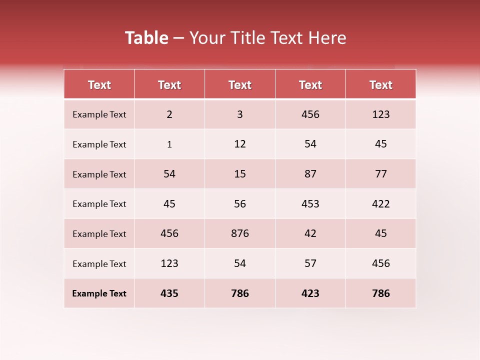 Preschool Girl Red PowerPoint Template