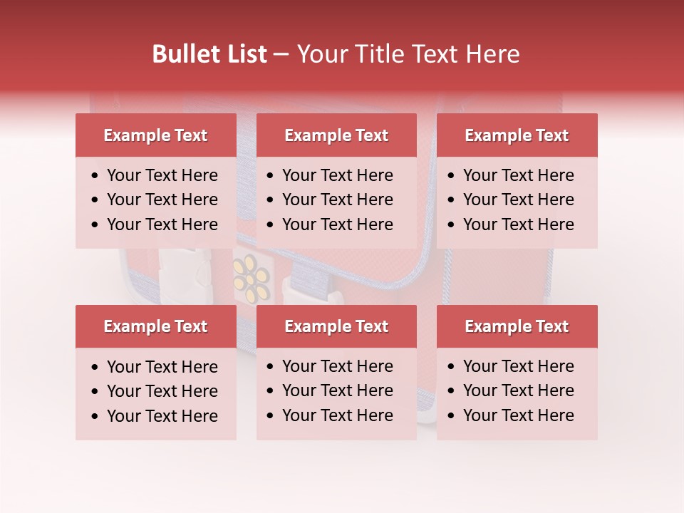 Preschool Girl Red PowerPoint Template