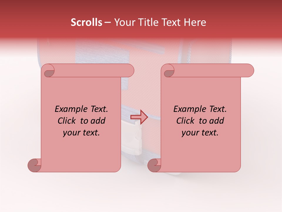 Preschool Girl Red PowerPoint Template