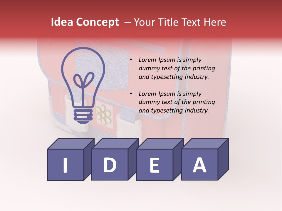 Preschool Girl Red PowerPoint Template