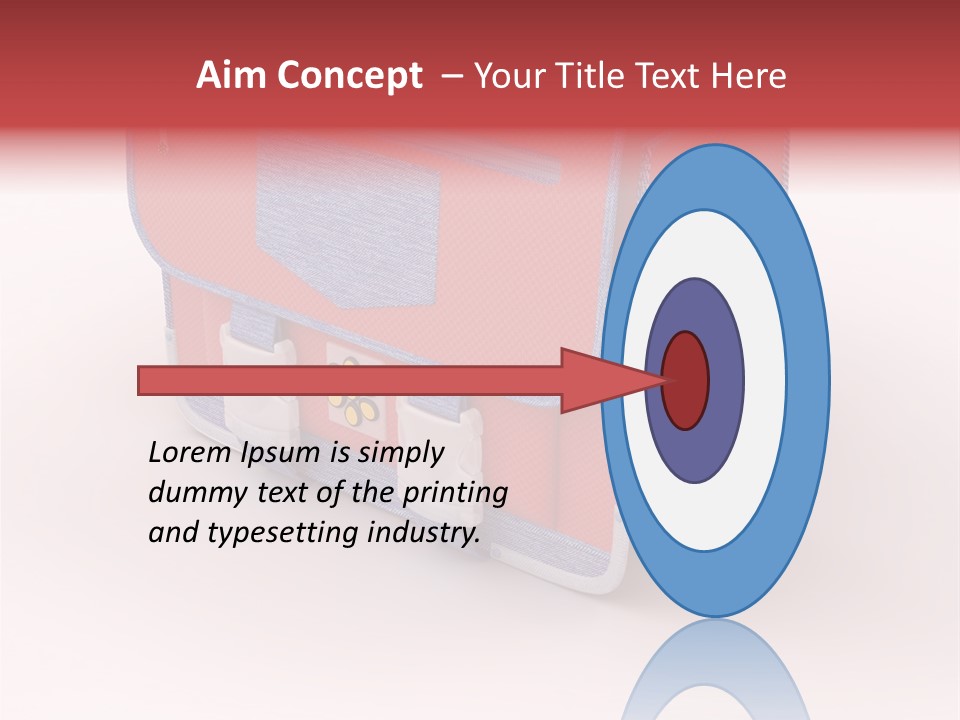 Preschool Girl Red PowerPoint Template