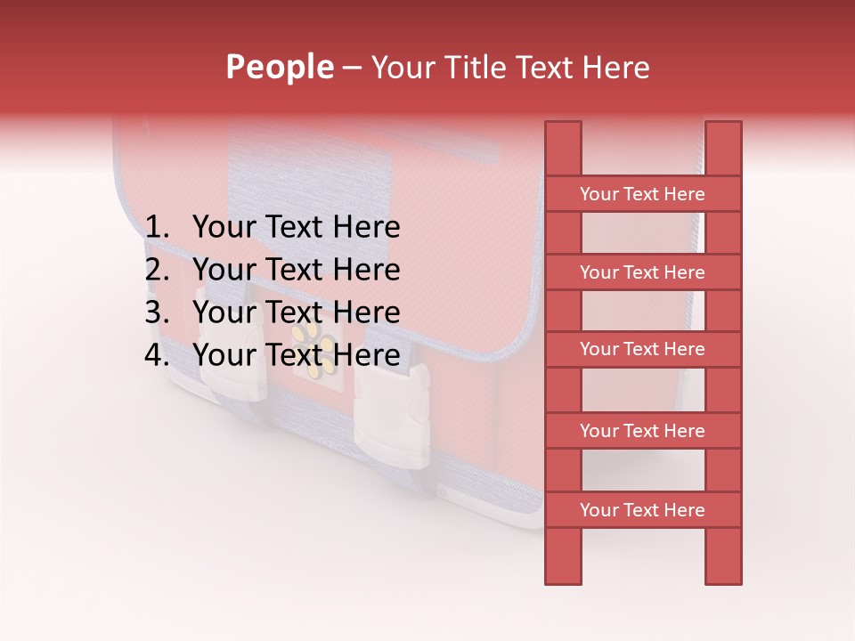 Preschool Girl Red PowerPoint Template