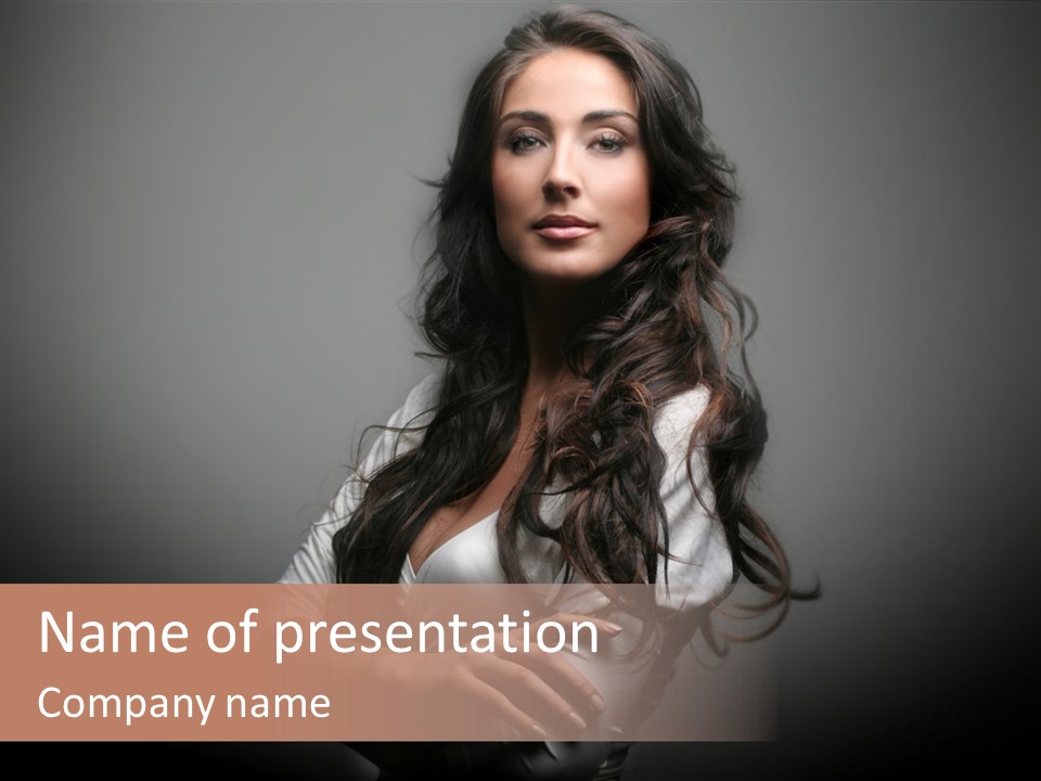 Italian Beauty Woman PowerPoint Template