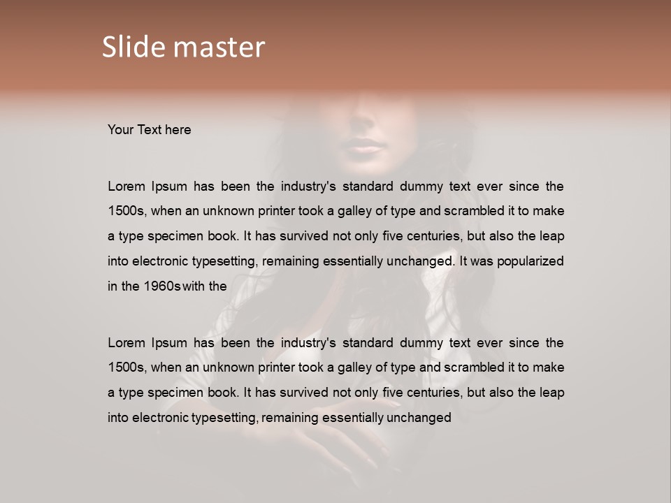 Italian Beauty Woman PowerPoint Template