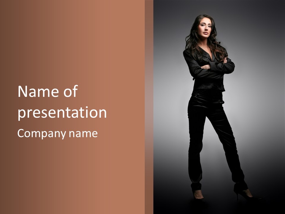 Female Money Success PowerPoint Template