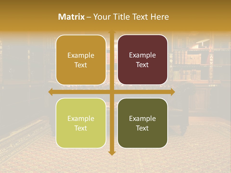 Room Vintage Cabinet PowerPoint Template