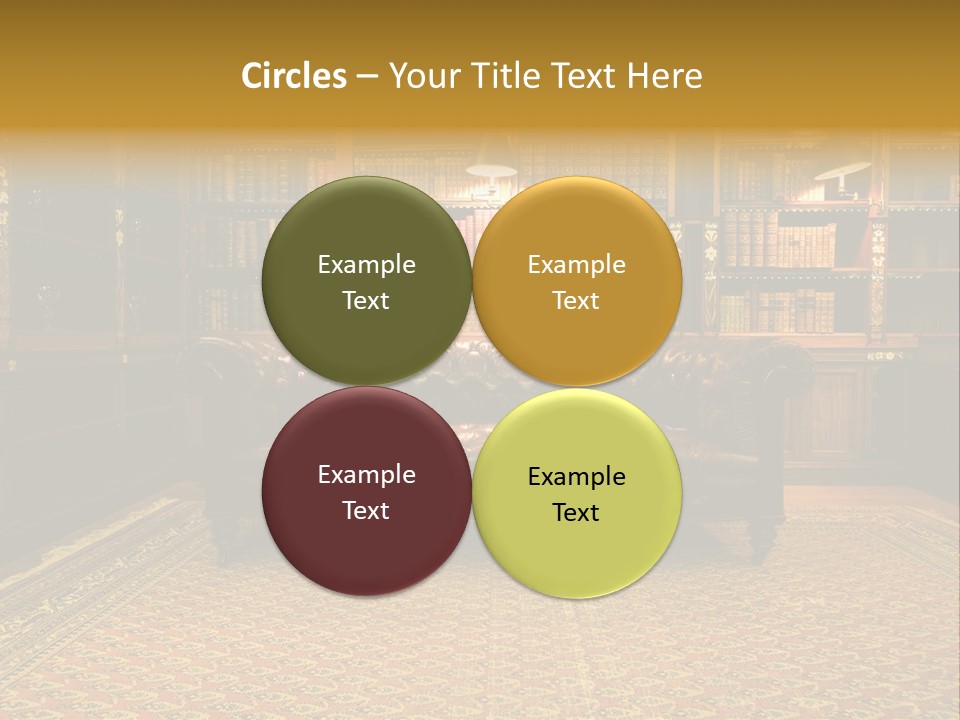 Room Vintage Cabinet PowerPoint Template