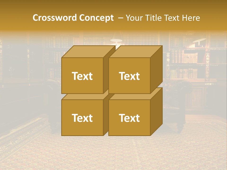 Room Vintage Cabinet PowerPoint Template
