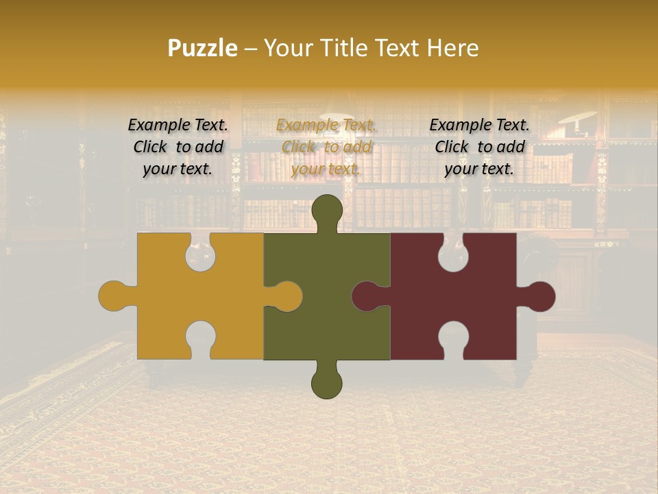 Room Vintage Cabinet PowerPoint Template