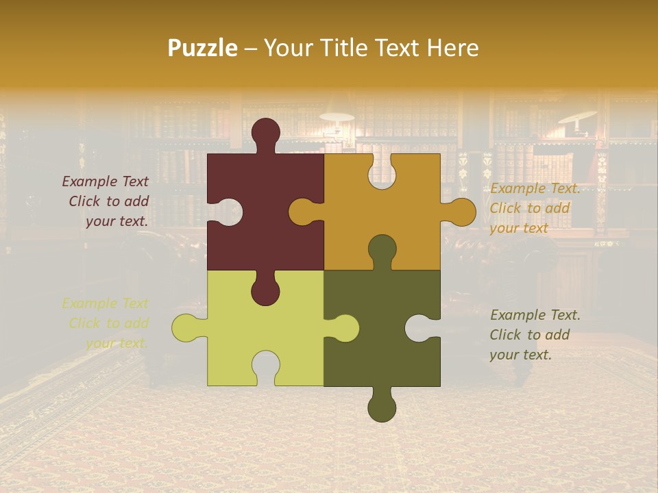 Room Vintage Cabinet PowerPoint Template