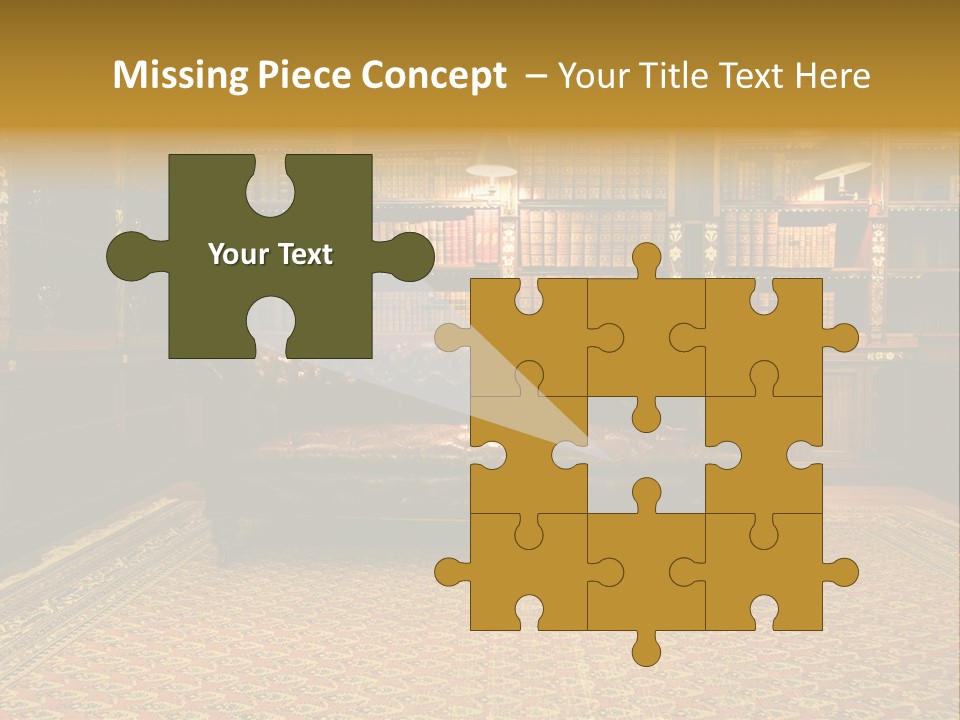 Room Vintage Cabinet PowerPoint Template