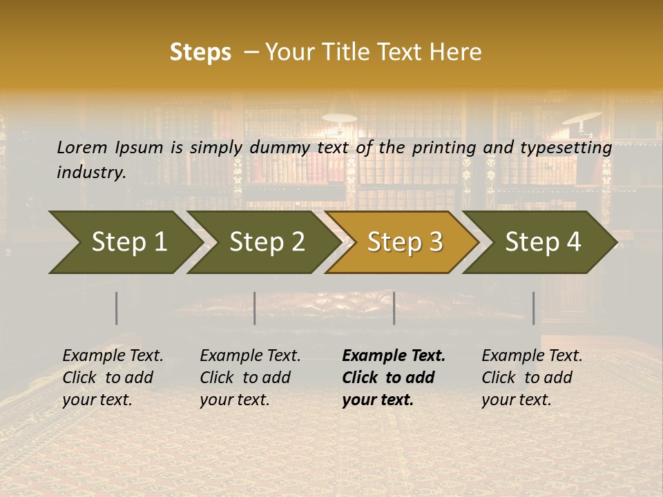 Room Vintage Cabinet PowerPoint Template