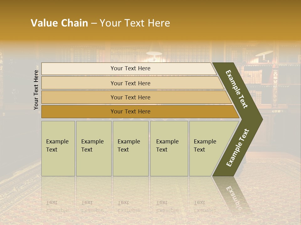 Room Vintage Cabinet PowerPoint Template