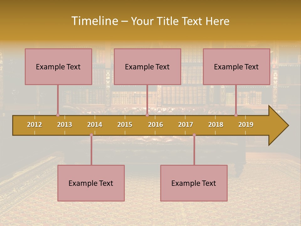 Room Vintage Cabinet PowerPoint Template