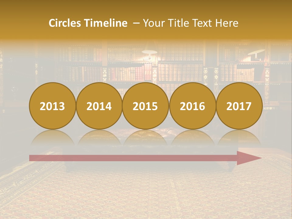 Room Vintage Cabinet PowerPoint Template