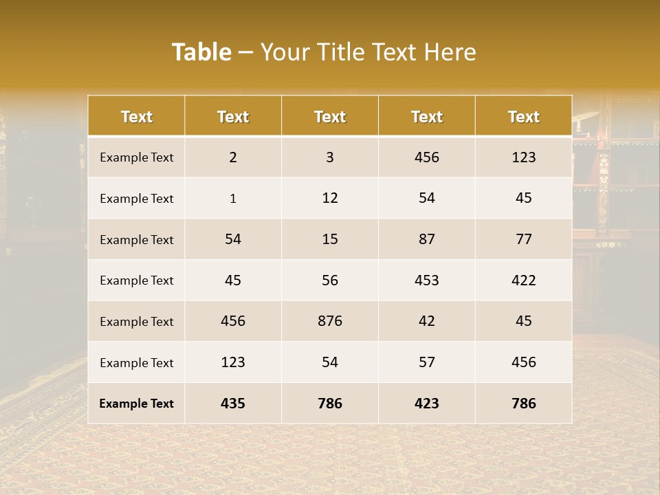 Room Vintage Cabinet PowerPoint Template