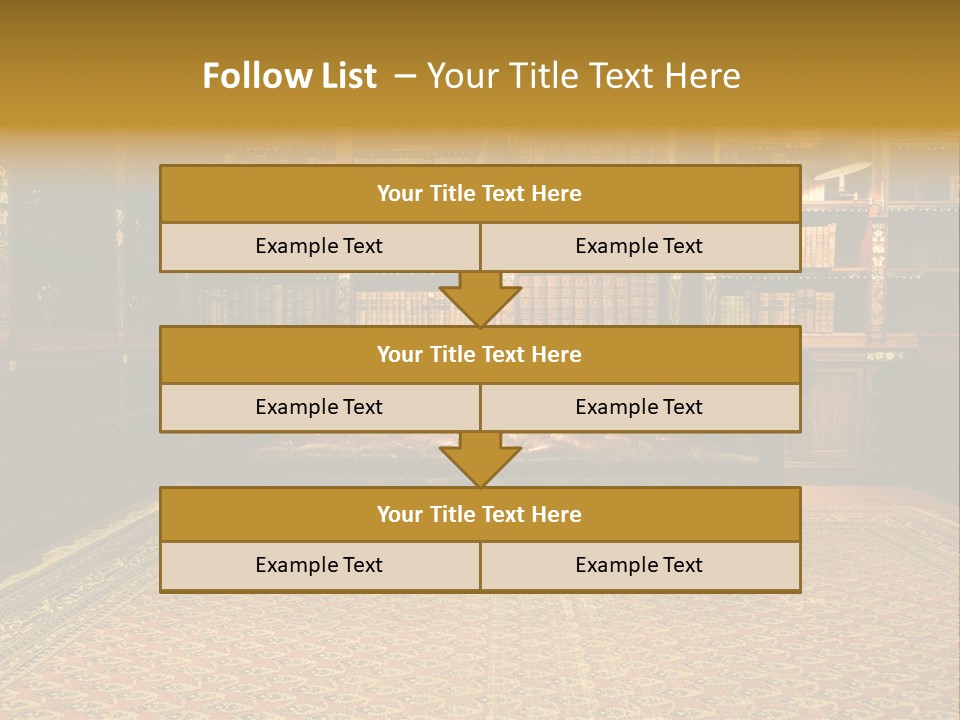 Room Vintage Cabinet PowerPoint Template