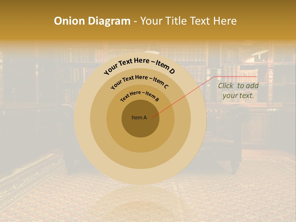 Room Vintage Cabinet PowerPoint Template