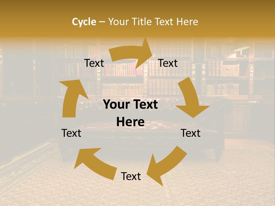 Room Vintage Cabinet PowerPoint Template