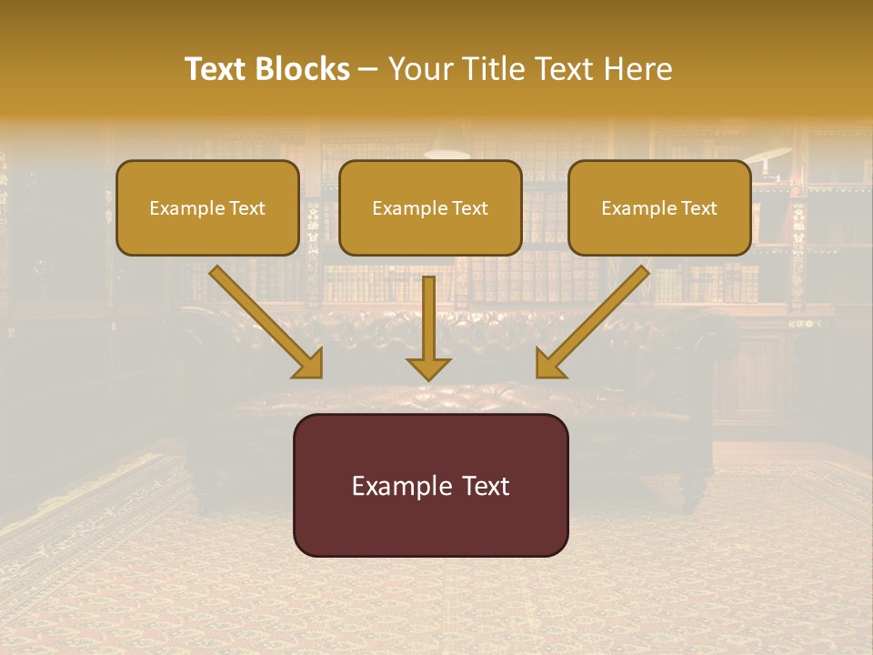 Room Vintage Cabinet PowerPoint Template