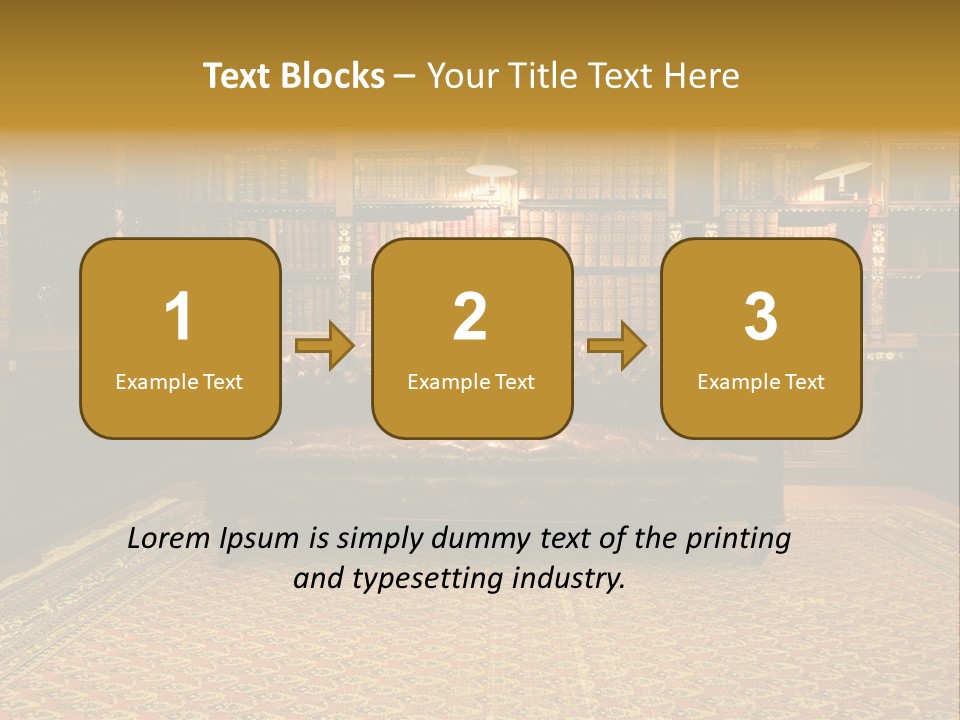 Room Vintage Cabinet PowerPoint Template