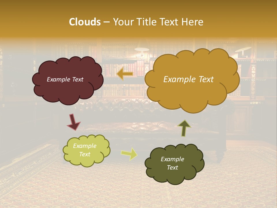 Room Vintage Cabinet PowerPoint Template