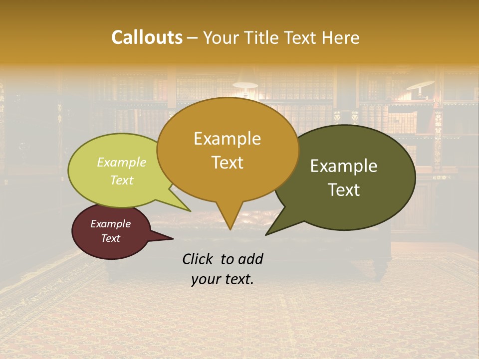 Room Vintage Cabinet PowerPoint Template