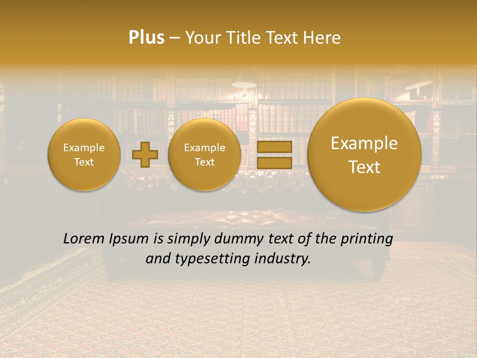 Room Vintage Cabinet PowerPoint Template