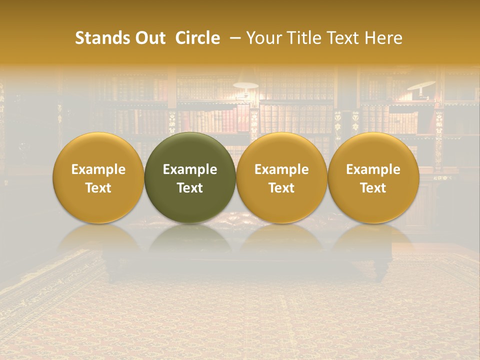 Room Vintage Cabinet PowerPoint Template