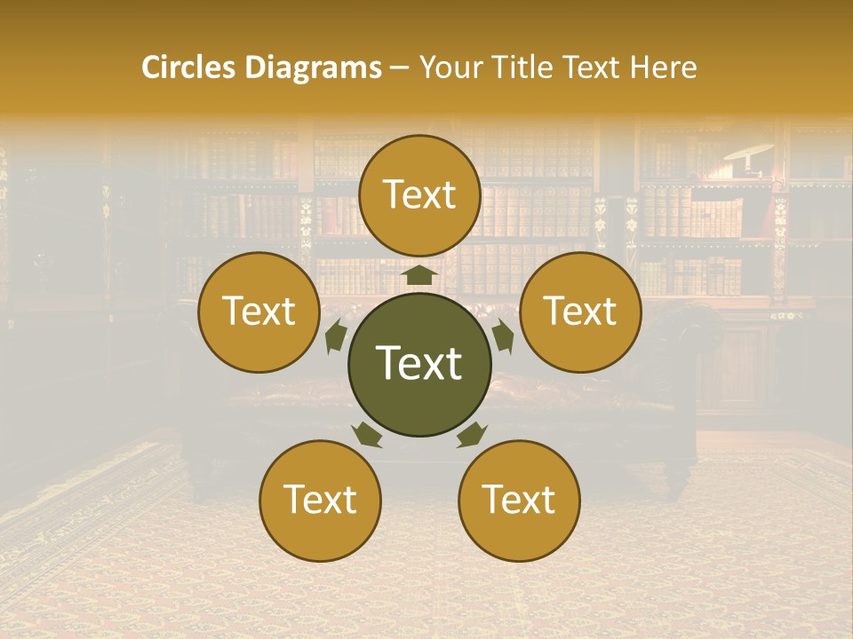 Room Vintage Cabinet PowerPoint Template